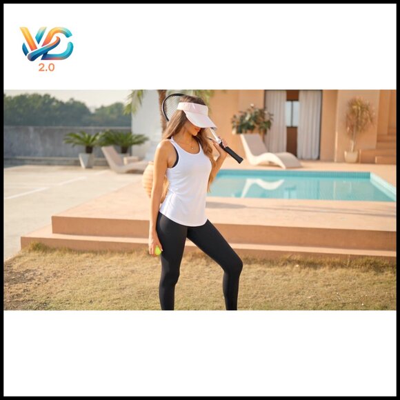 Backless Yoga Tank Top Sexy Open Back Workout Shirt Lightweight Summer - Picture 6 of 7